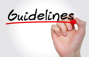 guidelines written in marker