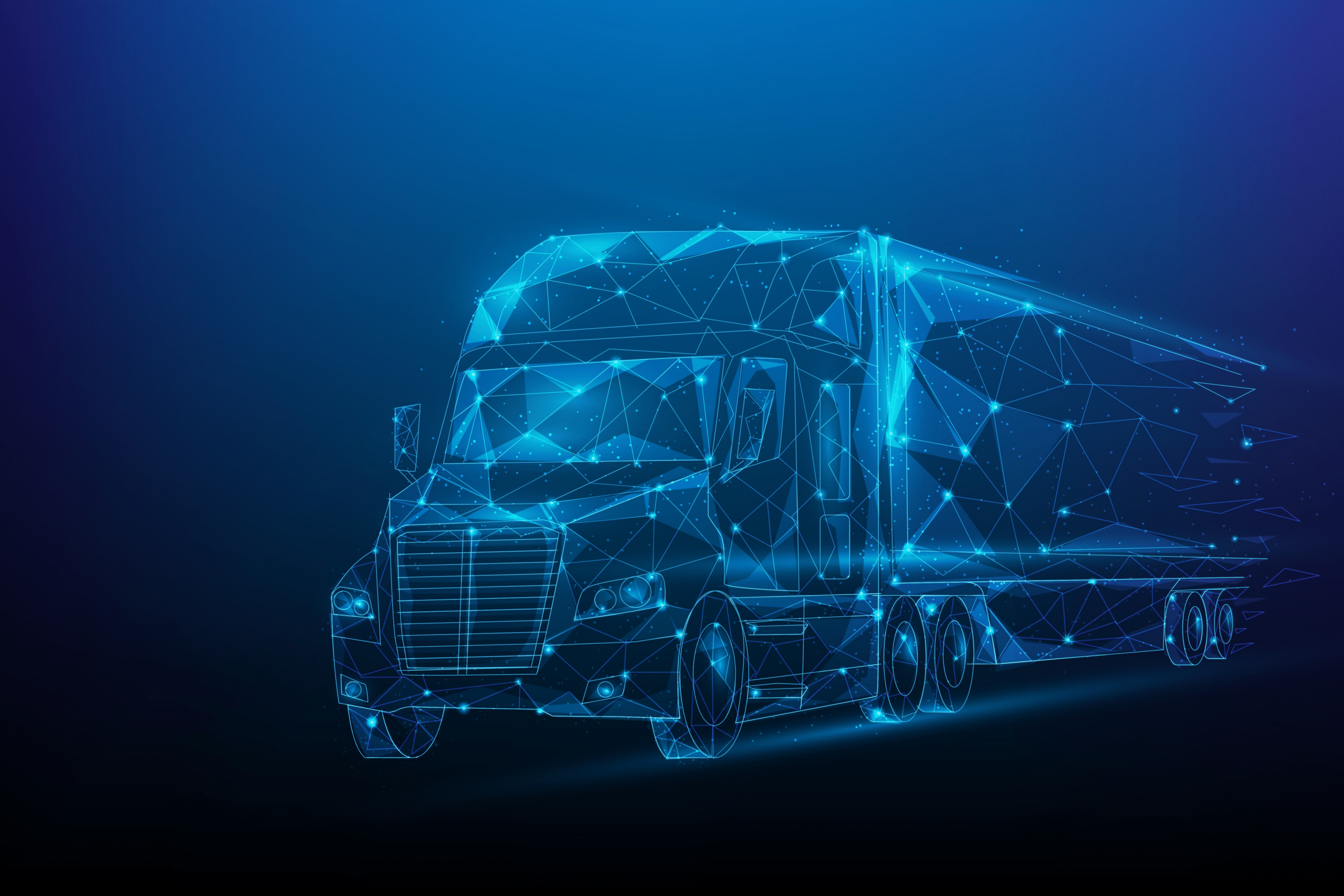 digital image of semi truck